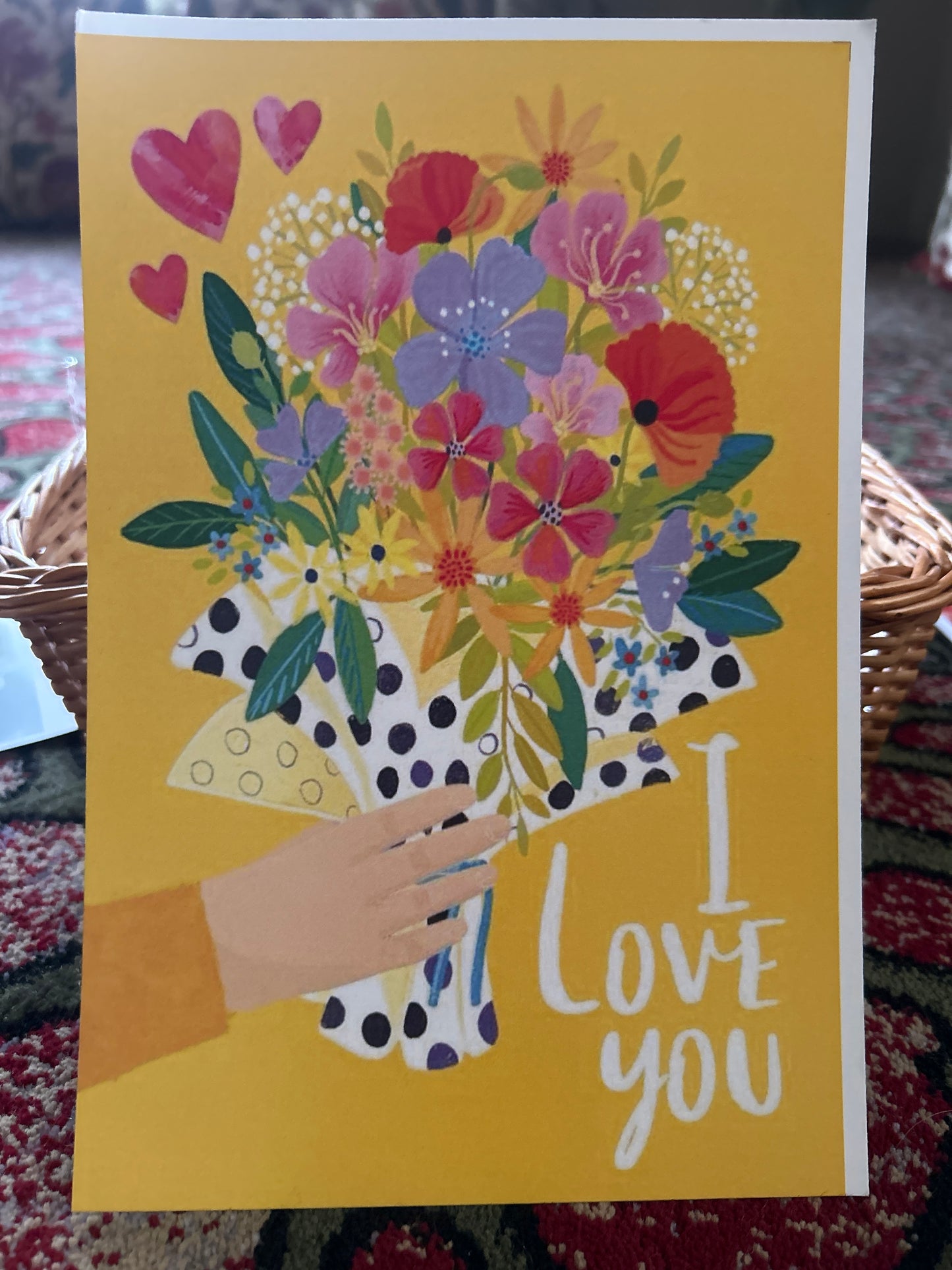 Love & Floral Aesthetic Postcard Set of 3