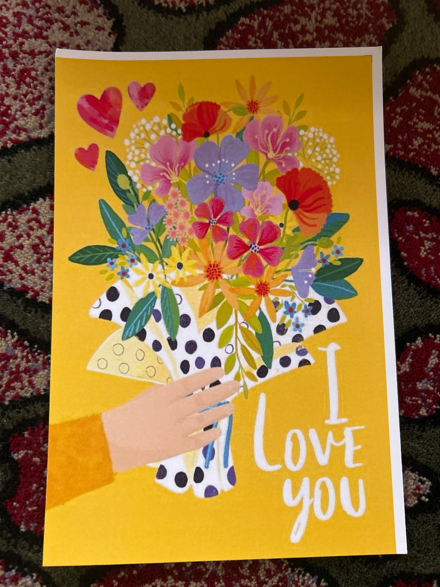 Love & Floral Aesthetic Postcard Set of 3