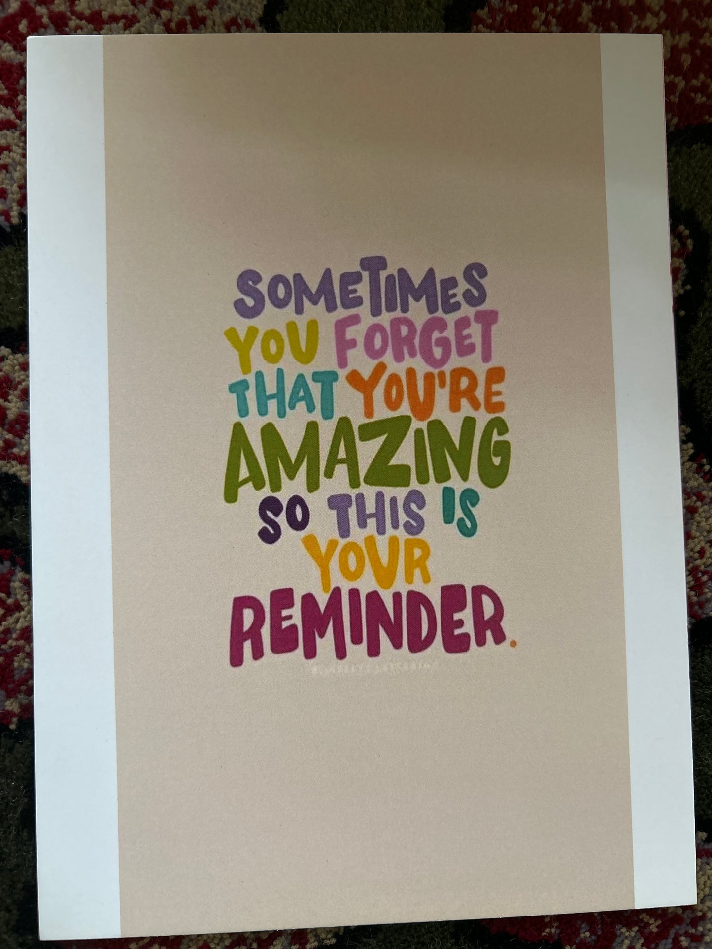 Positive Affirmation Aesthetic Postcard Set of 3
