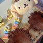 Set of glasses, pin and rubbers for kids