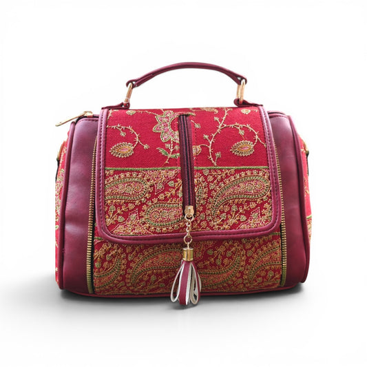 Kashmiri sozni work hand bags