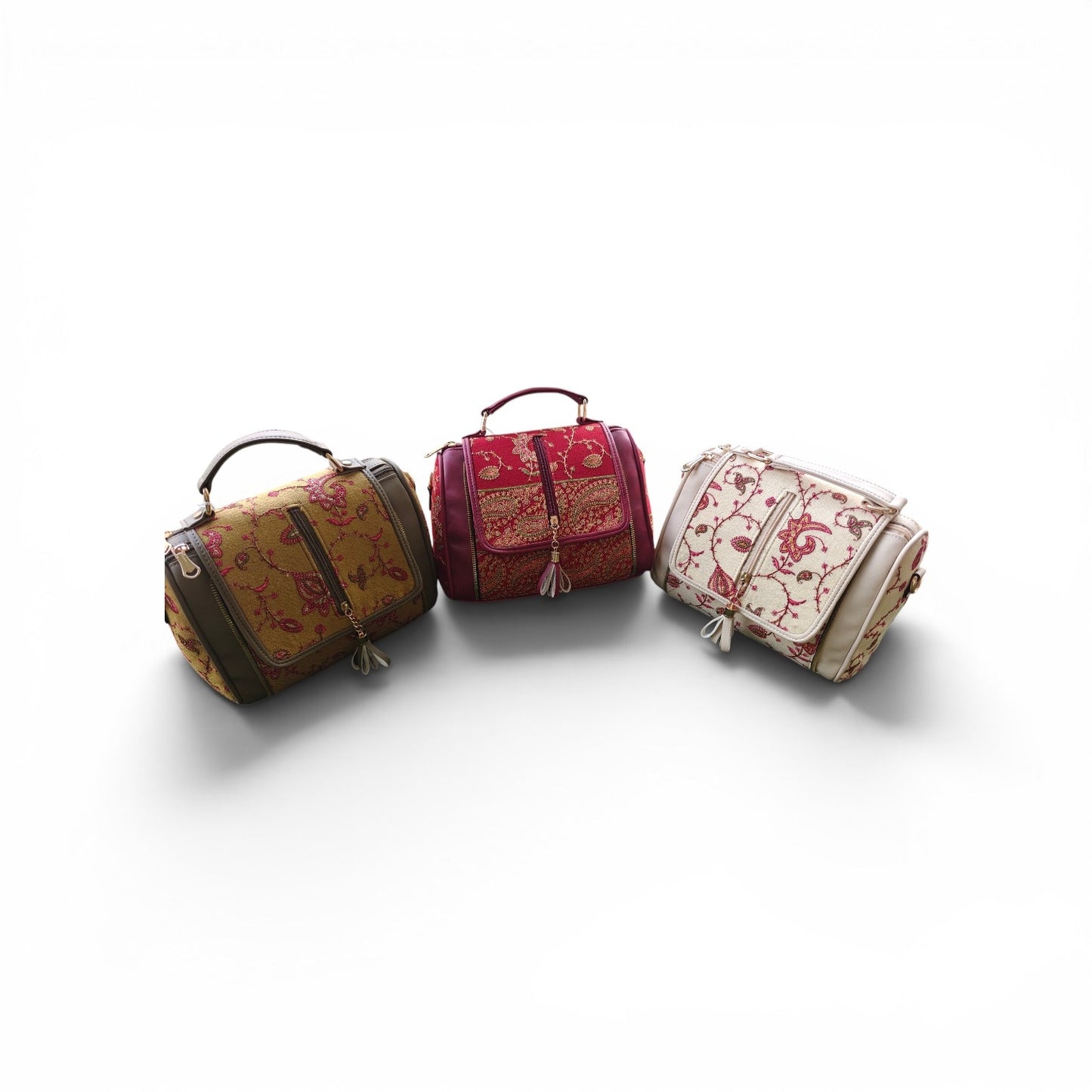 Kashmiri sozni work hand bags