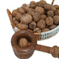 Premium kashmiri walnuts and wooden walnut cracker