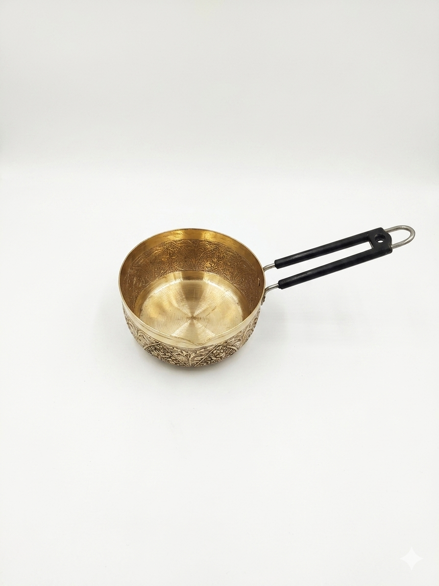 Nakchdaar copper pan with installed speacial black ink called sawaad