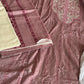 Turquoise Floral Printed Pakistani lawn suit with beautiful embroidered patches..