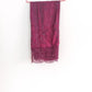 Royal Plum Embroidered 3 pc Suit Set with Floral Printed Dupatta  Description..