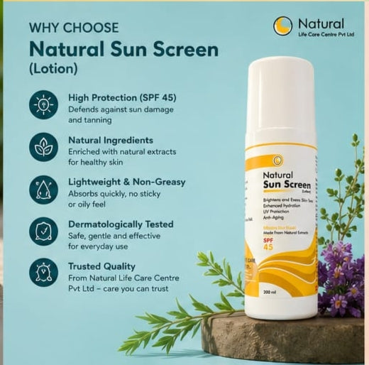 Natural sun screen SPF 45