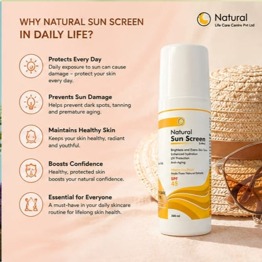 Natural sun screen SPF 45