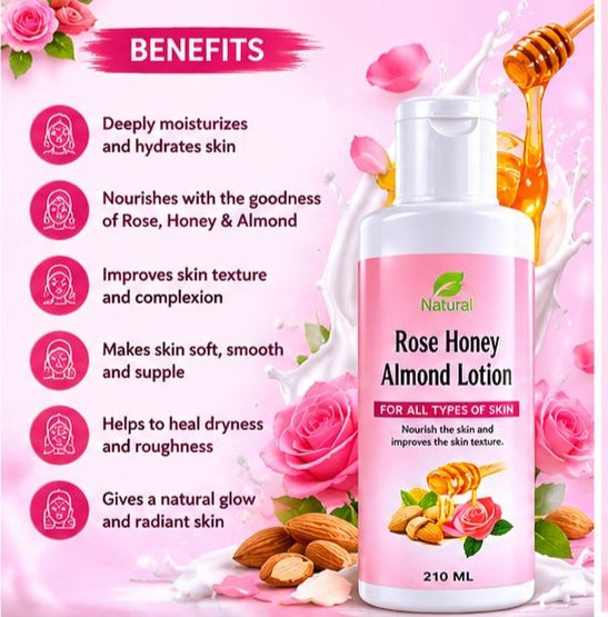 Rose honey Almond lotion