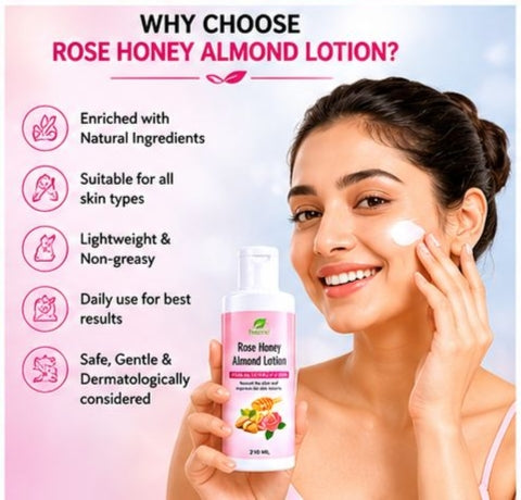 Rose honey Almond lotion