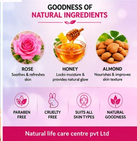 Rose honey Almond lotion
