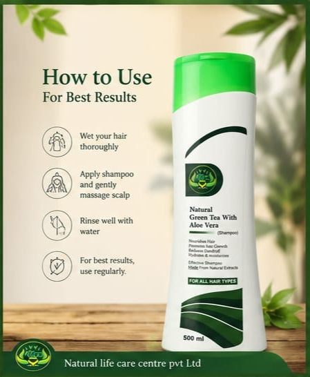 Natural Green tea shampoo