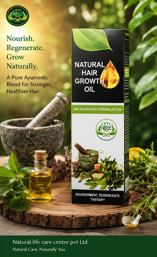 Natural hair growth oil