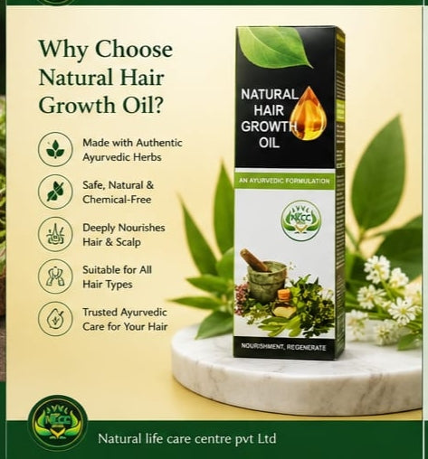 Natural hair growth oil