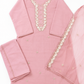 Blush pink dreams stitched with elegance and charm.