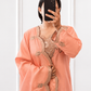Wrapped in the warmth of peach