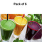 0630 Stylish Look Plastic Juicy Glass Transparent Glasses Set 300ml (6pcs)