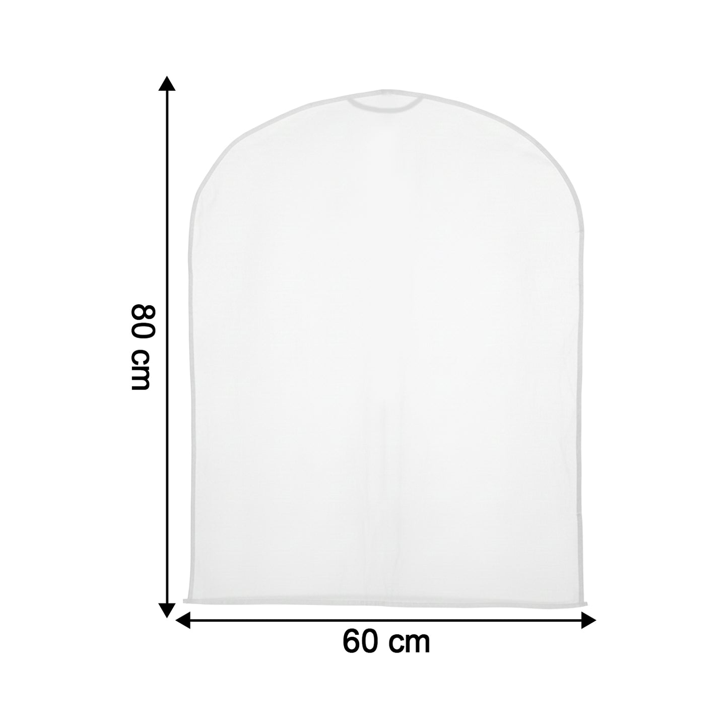 Short Hanging Garment Storage Cover Pack Of 5 (60  80 Cm)