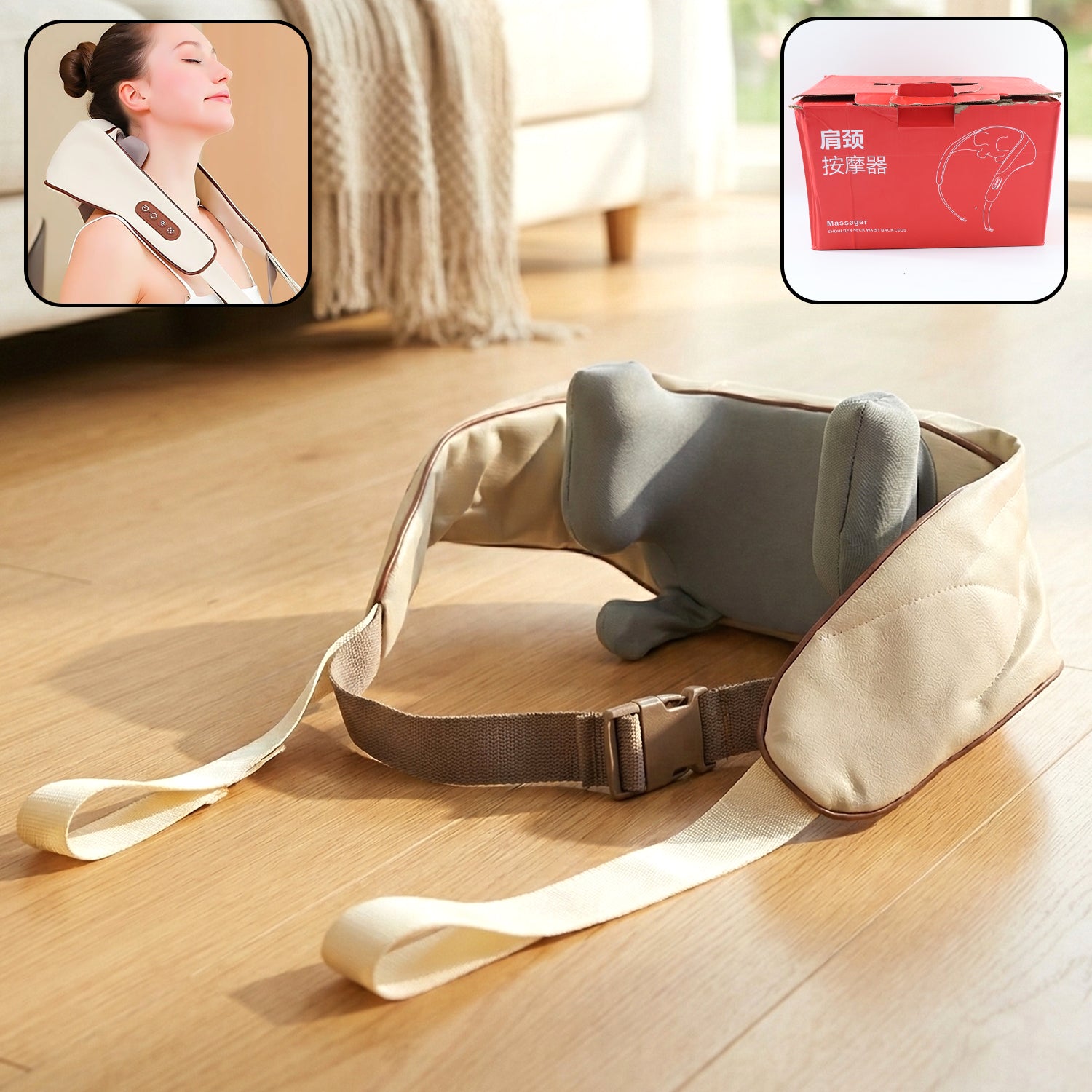Adjustable Neck  Shoulder Massager Small Belt (1 Pc)