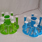 5589 Miracle Plastic Glass Stand  Tumbler Holder  Glass Holder For Kitchen  Dining Table 6 Glasses Stand With 3 Pepper Salt (Moq - 2 Pcs)