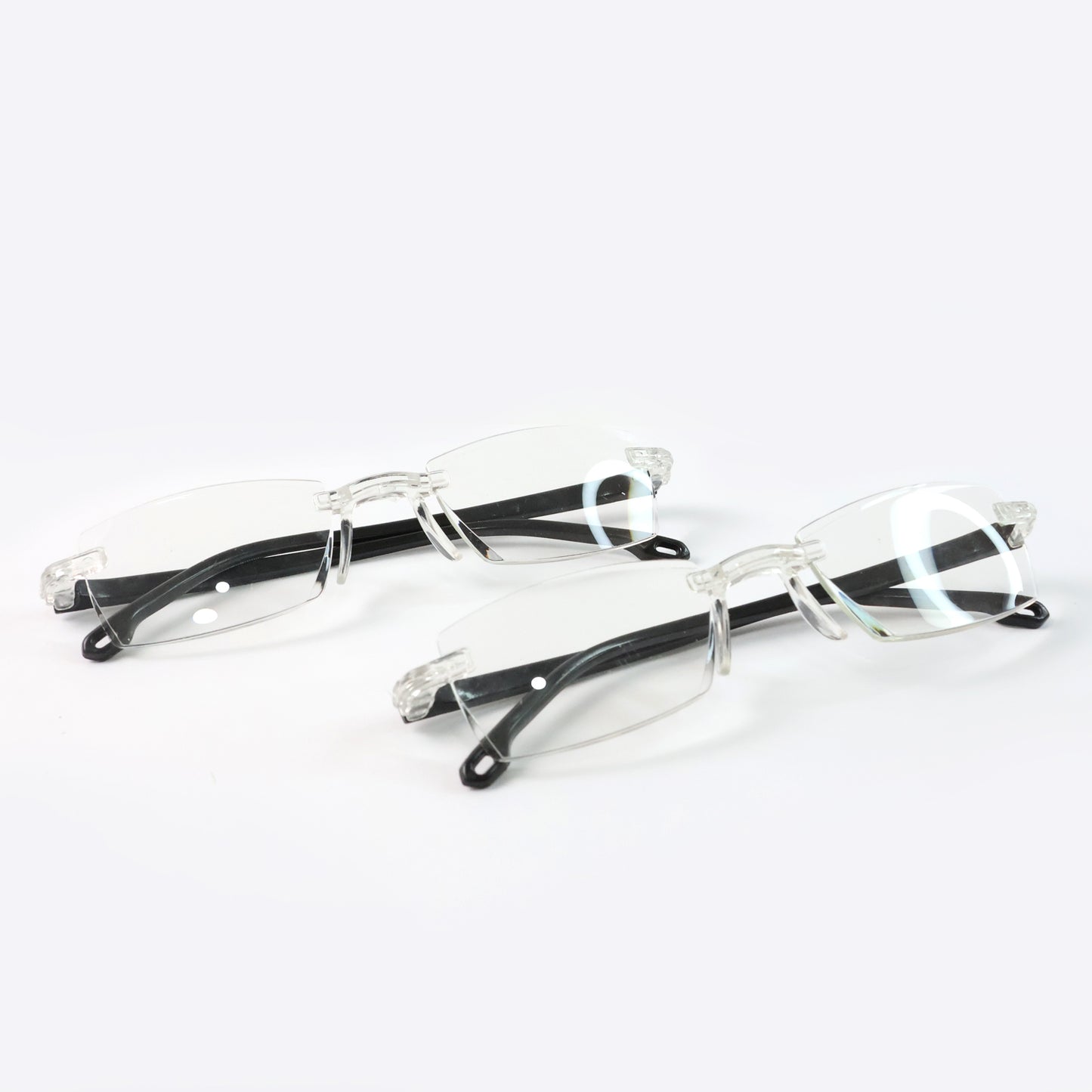 Pack Of 2 Rimless Reading Glasses  Lightweight Comfort Readers